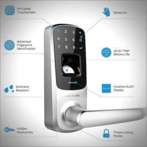 Ultraloq UL3 Fingerprint - Touchscreen Keyless Smart Lever Door Lock